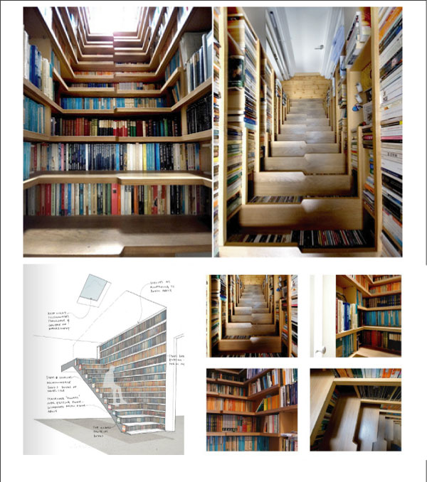 levitate-architecture - ranger ses livres, une bibliothèque dans l'escalier - chiara stella home