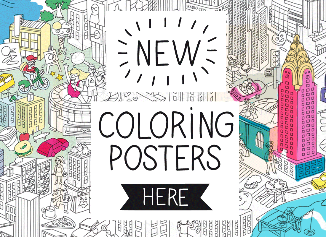 posters geants a colorier omy chez chiara stella home poster paris, poster londres, poster new york1