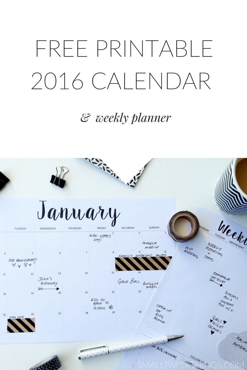 2016-printable-calendar-weekly-planner-minimalist-monochrome